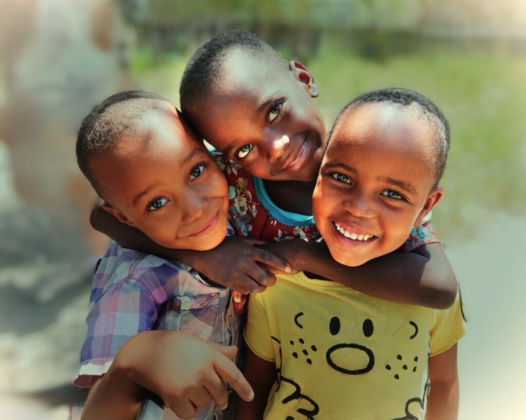 3 beautiful children in Tanzania